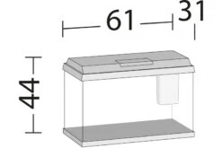 Juwel Primo 70 Weiß Aquarium-Set 6 Juwel Primo 70 Weiß Aquarium-Set -Zubehör für Haustieraquarien 13j25370 Juwel Primo 70 weiss 3