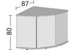 Juwel Schrank SBX Trigon 350 Weiß -Zubehör für Haustieraquarien 13j50434 Juwel Schrank SBX Trigon 350 weiss 3