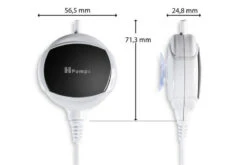 HPumps Nano Piezo Luftpumpe DeepWater 24l/h, Durchlüfterpumpe -Zubehör für Haustieraquarien 28s13022 Abmessungen