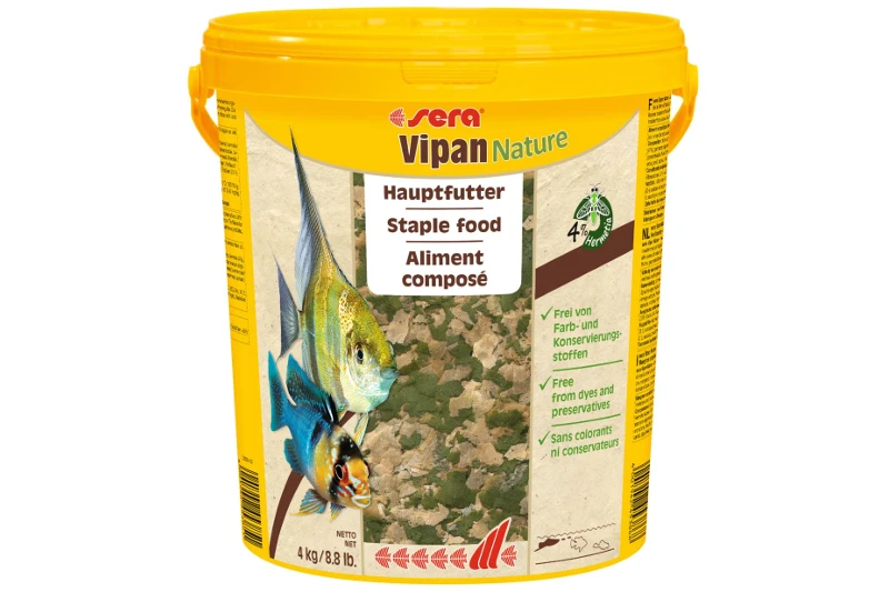 Sera Vipan Nature, 4 Kg - Flockenfutter 1 Sera Vipan Nature, 4 Kg - Flockenfutter