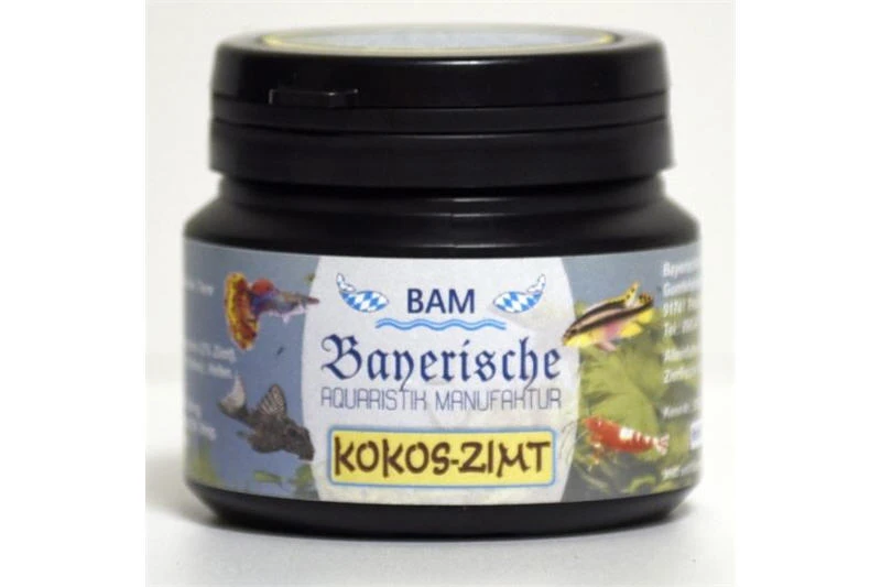 BAM Kokos-Zimt, Futtergranulat Für Zierfische, Körnung 0,9-1,4 Mm, 100 G 1 BAM Kokos-Zimt, Futtergranulat Für Zierfische, Körnung 0,9-1,4 Mm, 100 G
