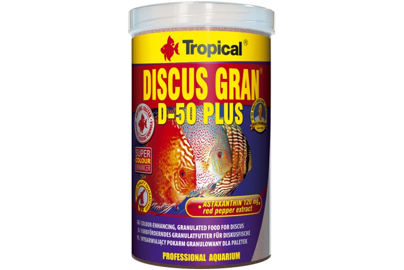 Tropical Discus Gran D-50 Plus1, 1 Liter 1 Tropical Discus Gran D-50 Plus1, 1 Liter
